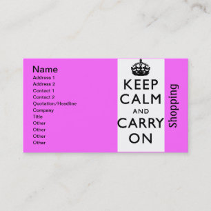 Carte De Visite blackandwhite201 - shopping