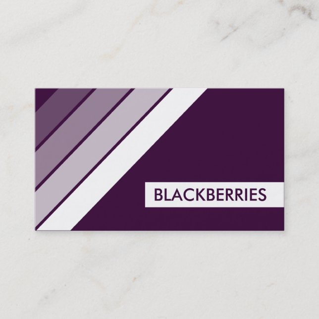 Carte De Visite BLACKBERRIES rétro (Devant)