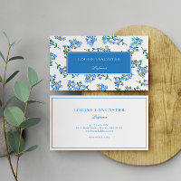 Blanc Bleu Doux Oublier-Me-Pas Motif