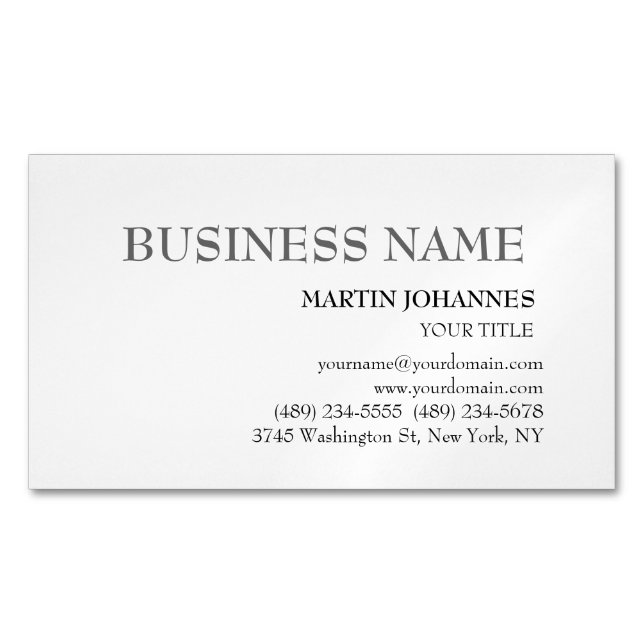 Carte de visite blanc chic professionnel esthétiqu (devant)