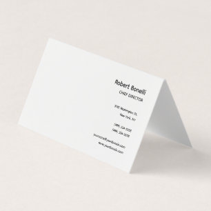 Carte De Visite Blanc clair minimaliste moderne