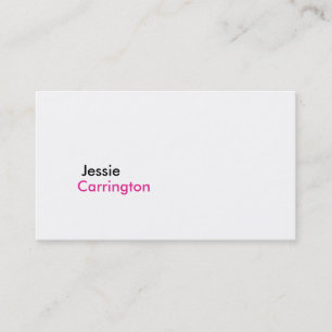 Carte De Visite Blanc croquant moderne simple 4