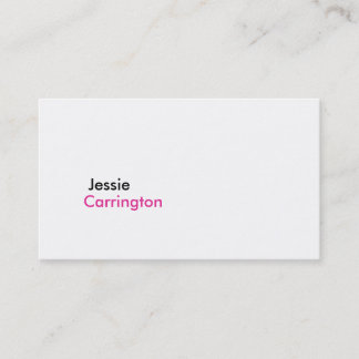 Carte De Visite Blanc croquant moderne simple 4