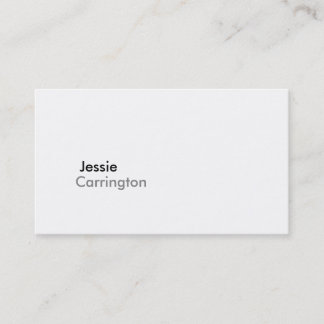 Carte De Visite Blanc croquant moderne simple 5