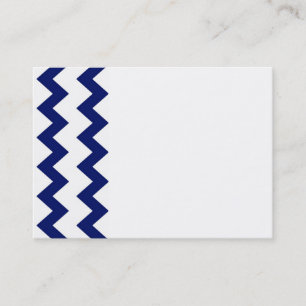 Carte de visite blanc de chevrons de marine