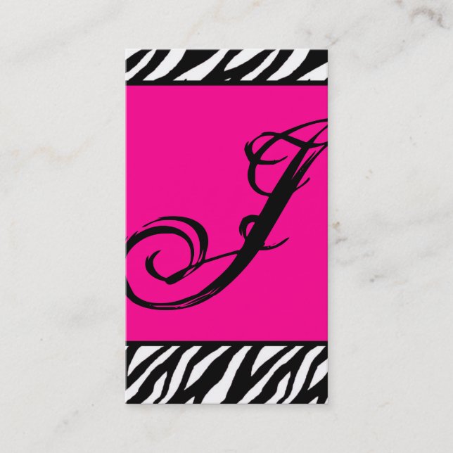 Carte de visite blanc de motif d'impression de (Devant)