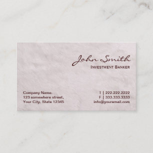 Carte de visite blanc de preneur ferme de fourrure