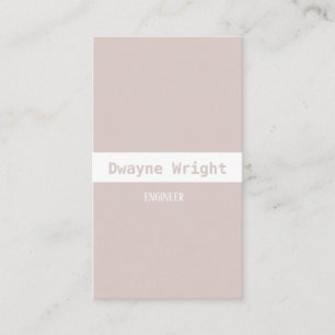 Carte de visite blanc et blanc minimaliste