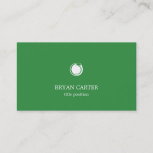 Carte De Visite Blanc et vert