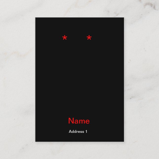 Carte De Visite Blanc indigène de boucle d'oreille de chevaux (Devant)