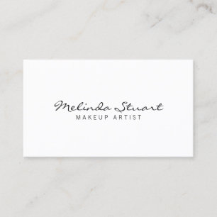 Carte De Visite Blanc moderne simple professionnel