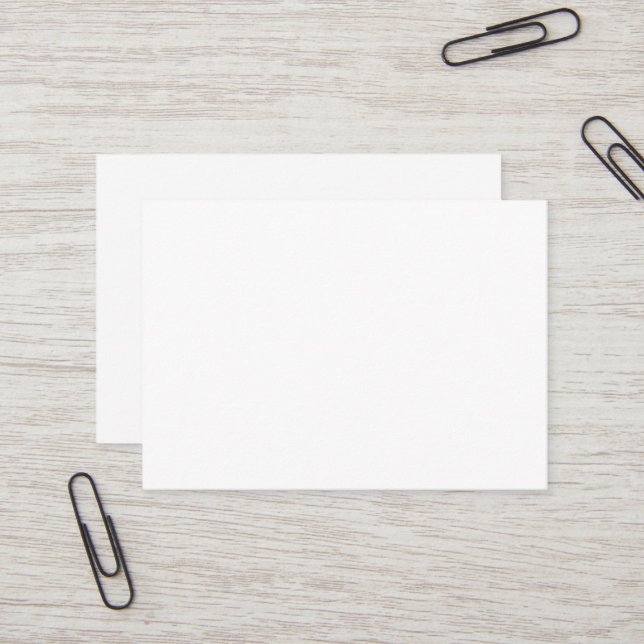 Carte de visite blanc puissant (Devant/Arrière en situation)