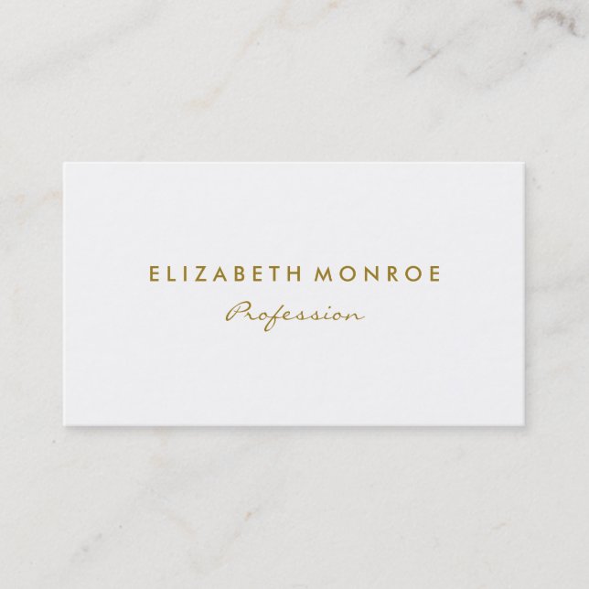 Carte De Visite Blanc simple (Devant)