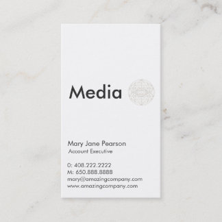 Carte De Visite Blanc simple professionnel et simple