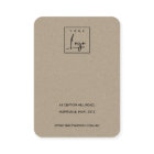 BLANC TERRAZZO TEXTURE KRAFT EARRING AFFICHER LOGO