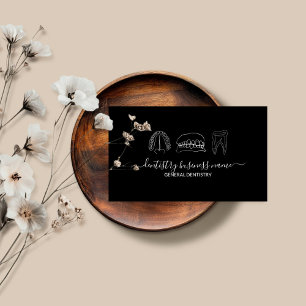 Carte De Visite Blanchiment des dents art dentaire minimaliste