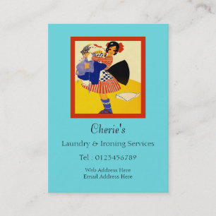 Carte De Visite Blanchisserie et services repassants