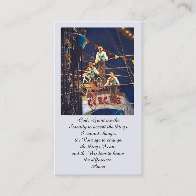 Carte De Visite Blessure irlandaise Bleu rouge vert orange jaune (Devant)