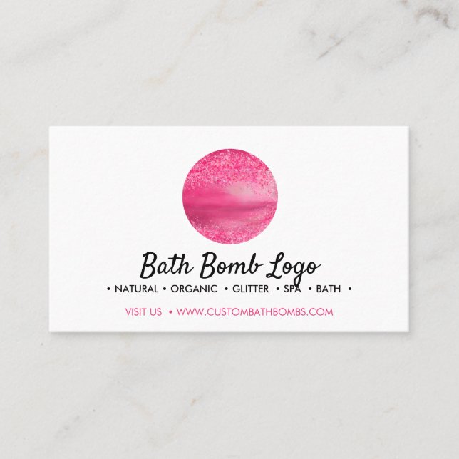 Carte De Visite Blessure rose (Devant)