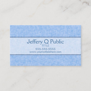 Carte De Visite Bleu