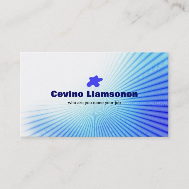 carte de visite bleu (Devant)