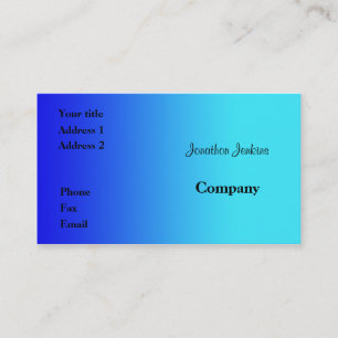 Carte De Visite Bleu