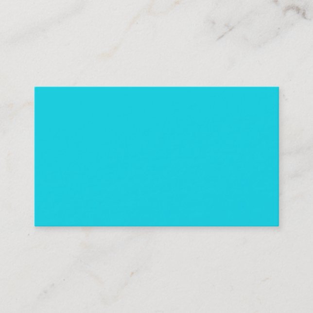 Carte de visite bleu Aqua Neon (Devant)