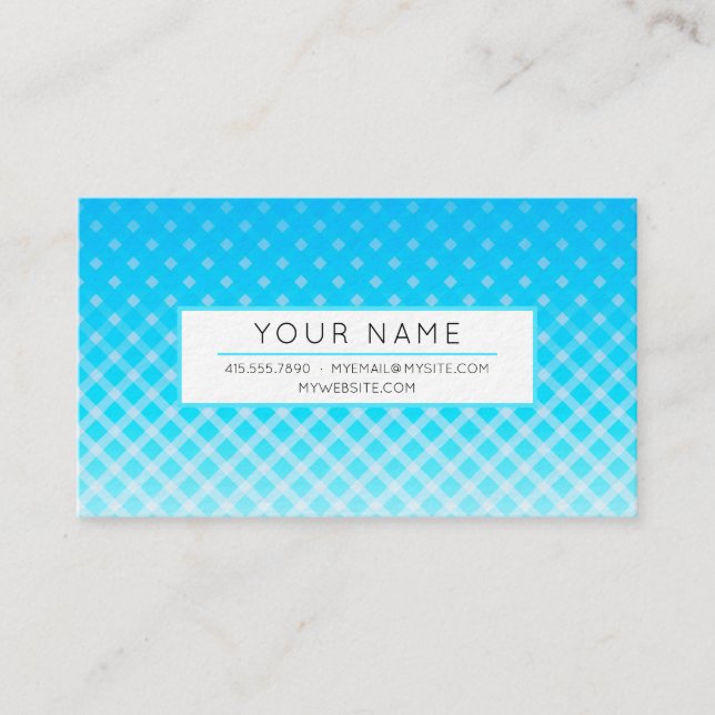 Carte de visite bleu clair (Devant)