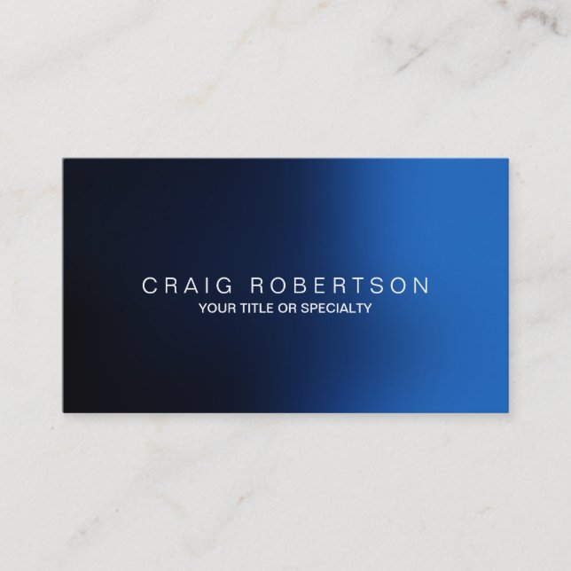 Carte de visite bleu clair (Devant)