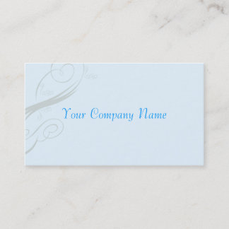 Carte De Visite Bleu clair élégant