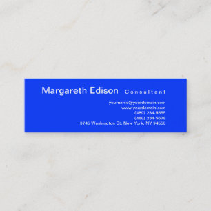 Carte de visite bleu clair professionnel maigre