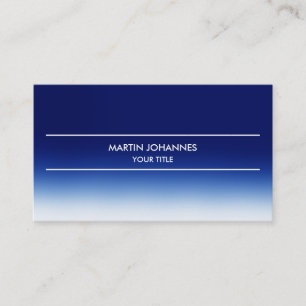 Carte de visite bleu clair simple et tendance