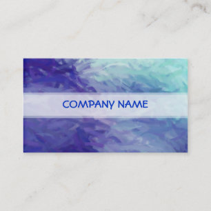 Carte De Visite Bleu cool Art Abstrait