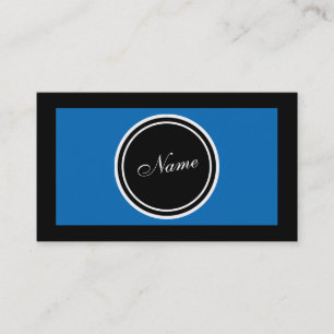 Carte De Visite Bleu Cool Élégant