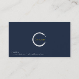 Carte de visite bleu de minuit