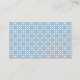 Carte de visite BLEU de MOTIF de TRÈFLE