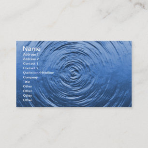 Carte De Visite Bleu d'eau