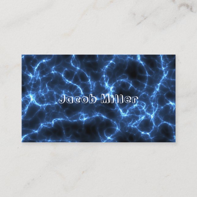 Carte De Visite Bleu électrique (Devant)