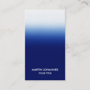 Carte de visite bleu élégant vertical professionne