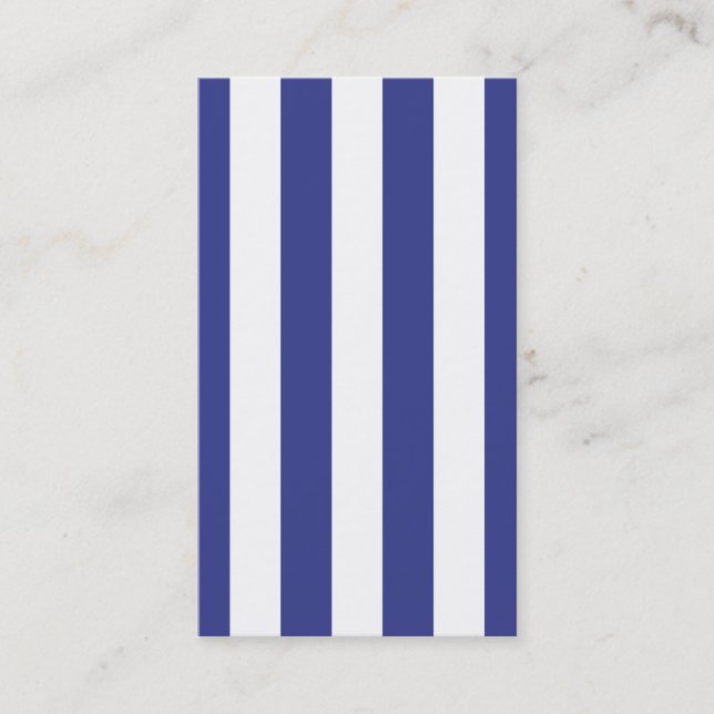 Carte De Visite Bleu et blanc (Devant)