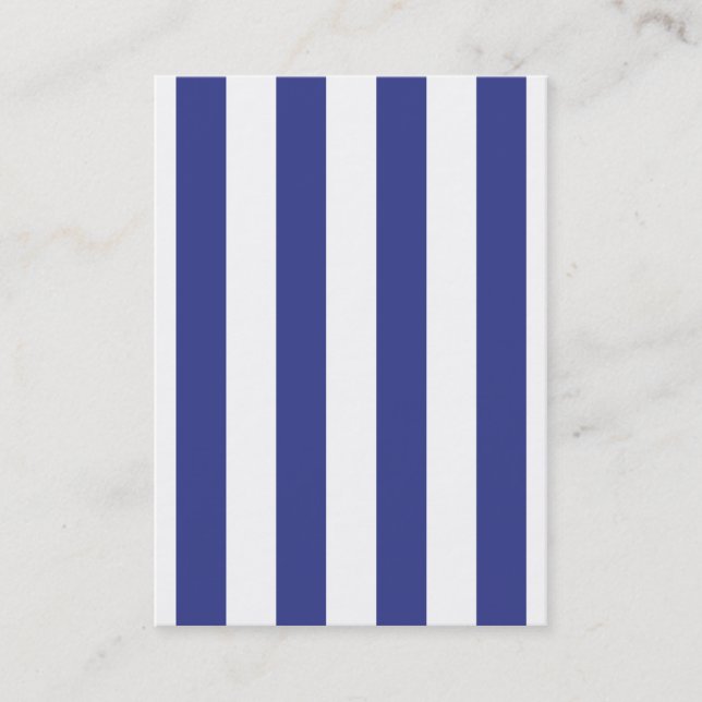 Carte De Visite Bleu et blanc (Devant)