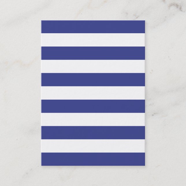 Carte De Visite Bleu et blanc (Devant)