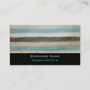 Carte De Visite Bleu et Brown en aquarelle