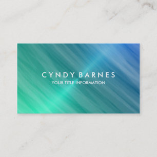 Carte de visite bleu et vert de la feuille