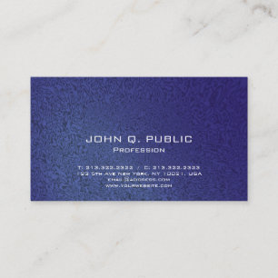 Carte De Visite Bleu-foncé élégant professionnel moderne élégant