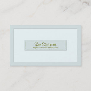 Carte de visite bleu gris élégant