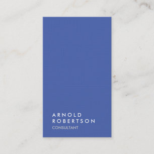 Carte De Visite Bleu gris tendance moderne minimaliste simple