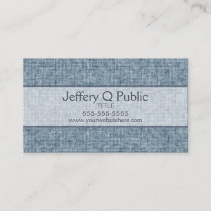 Carte De Visite Bleu jean