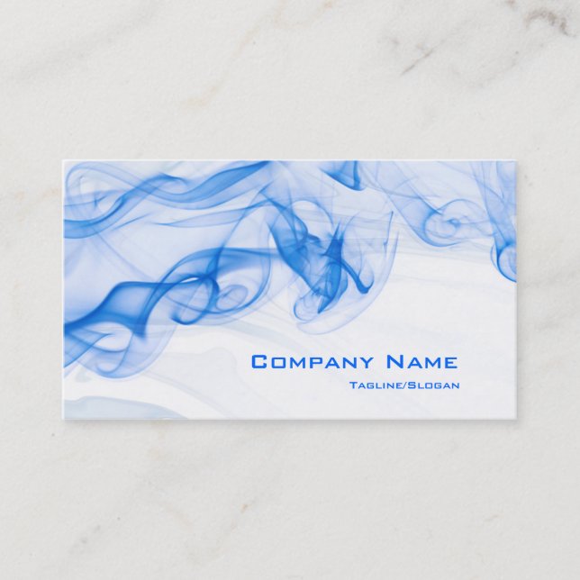 Carte De Visite Bleu liquide (Devant)