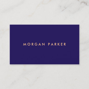 Carte De Visite Bleu marin professionnel simple